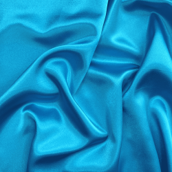 *Ткань Атлас-сатин, цвет Голубой (на отрез)  в Ханты-Мансийске
