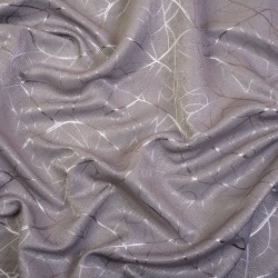 Ткань Блэкаут для штор светозатемняющая 75% &quot;Ледовое тиснение цвет Серый&quot; (на отрез)  в Ханты-Мансийске