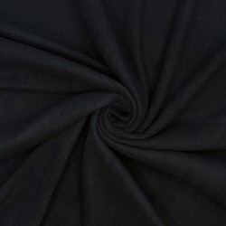 Флис Односторонний 130 гр/м2, цвет Черный (на отрез)  в Ханты-Мансийске