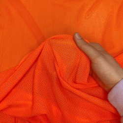 Трикотажная Сетка 75 г/м2, цвет Оранжевый (на отрез)  в Ханты-Мансийске